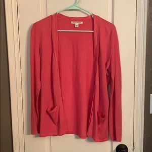 Bright coral/pink cardigan